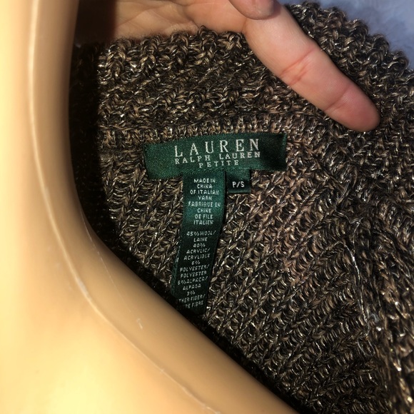 LAUREN RALPH LAUREN Belted Drape Front Coat SIZE S - Picture 8 of 8